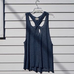 URBAN OUTFITTERS Criss Cross Cut-Out Tank Top